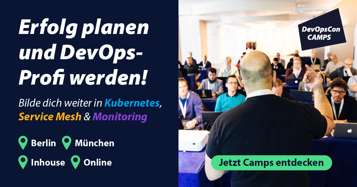 Camps & Trainings zu DevOps | Kubernetes, Service Mesh | 2026